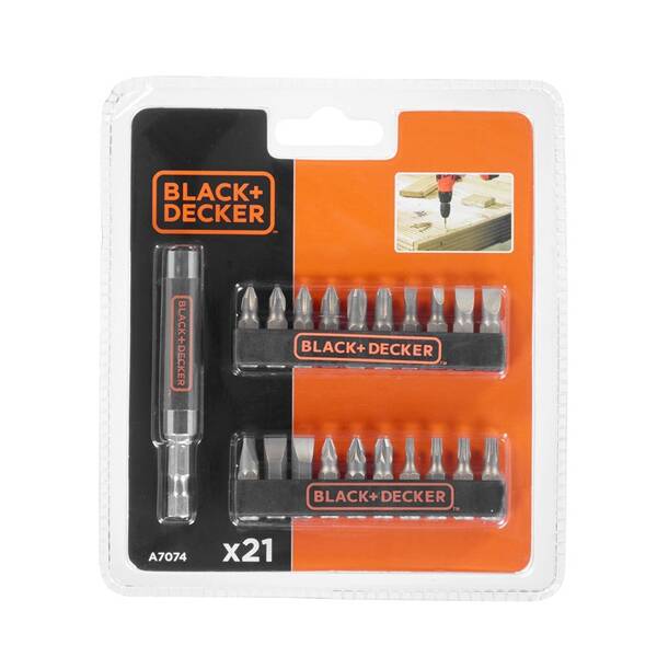 Sada bitů Black-Decker A7074 (21 ks) černé

