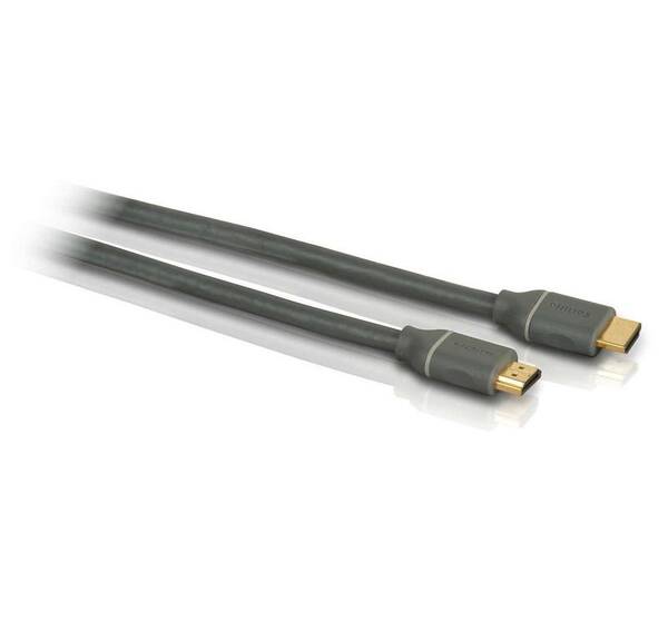 Kabel Philips HDMI, pozlacené konektory, 5m černý

