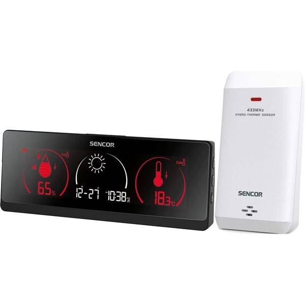 Meteorologická stanice Sencor SWS 8700 černá

