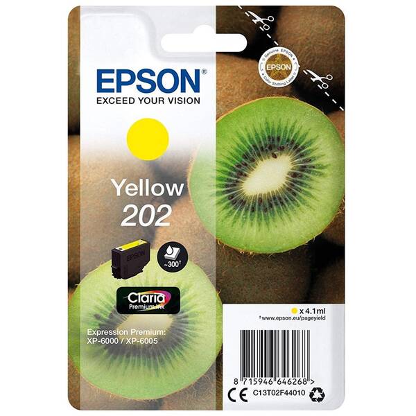 Inkoustová náplň Epson 202, 300 stran žlutá

