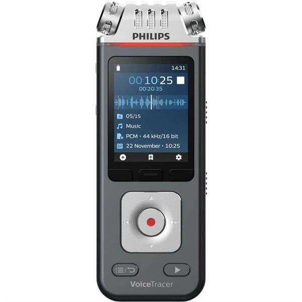 Diktafon Philips DVT6110 černý/stříbrný

