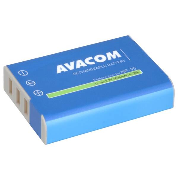 Baterie Avacom Fujifilm NP-95 Li-Ion 3.7V 1800mAh 6.7Wh modrá

