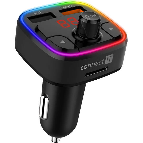 FM Transmitter Connect IT CarRGB černý

