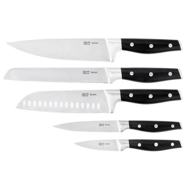 Sada kuchyňských nožů Tefal K267S575 černá/nerez


