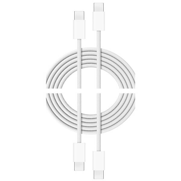 Kabel Cubenest USB-C/USB-C, 60W, 1m, 2 ks bílý


