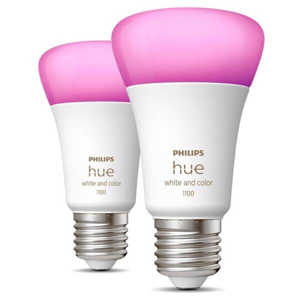 Chytrá žárovka Philips Bluetooth, 9W, E27, White and Color Ambiance, 2ks 


