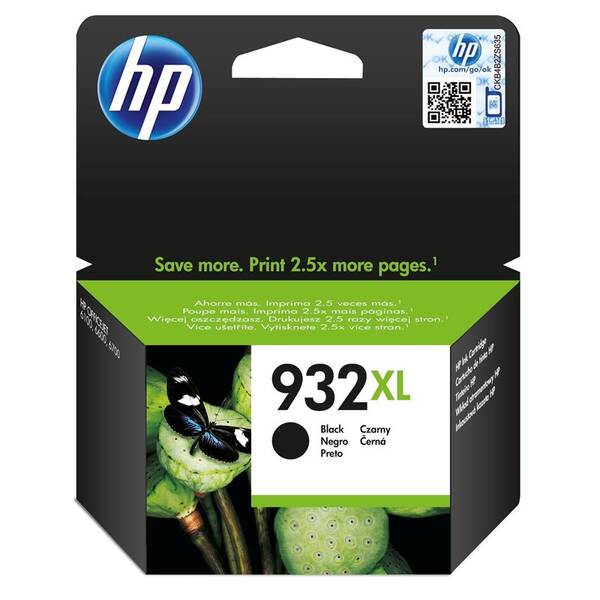 Inkoustová náplň HP 932XL, 1 000 stran černá

