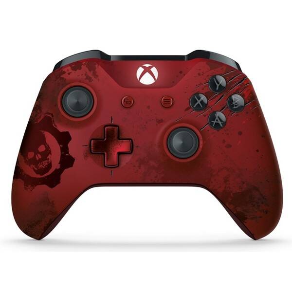 Ovladač Microsoft Wireless Gears of War limitovaná edice červený

