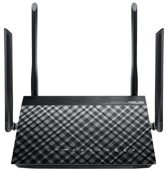 Router Asus DSL-AC55U - AC1200 dvoupásmový ADSL/VDSL Wi-Fi Modem router 
