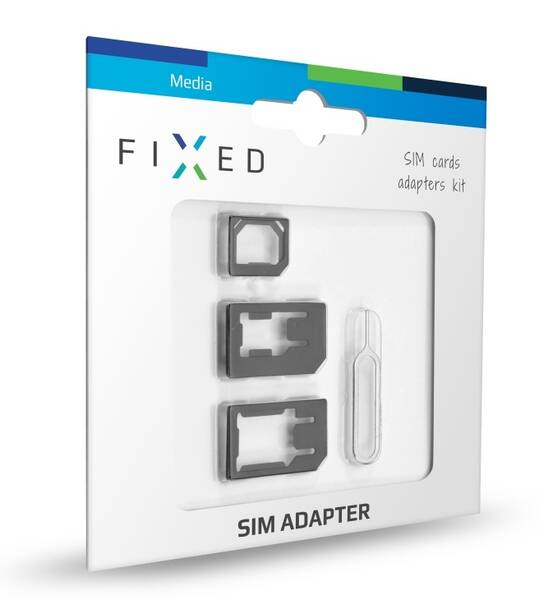 Adaptér FIXED nanoSIM - microSIM - miniSIM 

