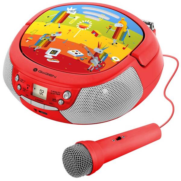 Radiopřijímač s CD GoGEN DÉČKO PŘEHRÁVAČ R červený


