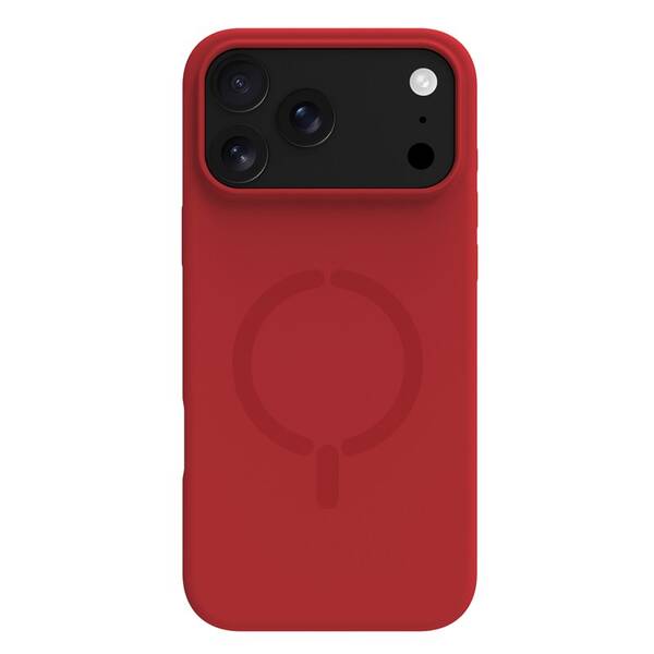 Kryt na mobil Celly FEELING MAG kompatibilní s MagSafe na Apple iphone 17 Pro Max červený

