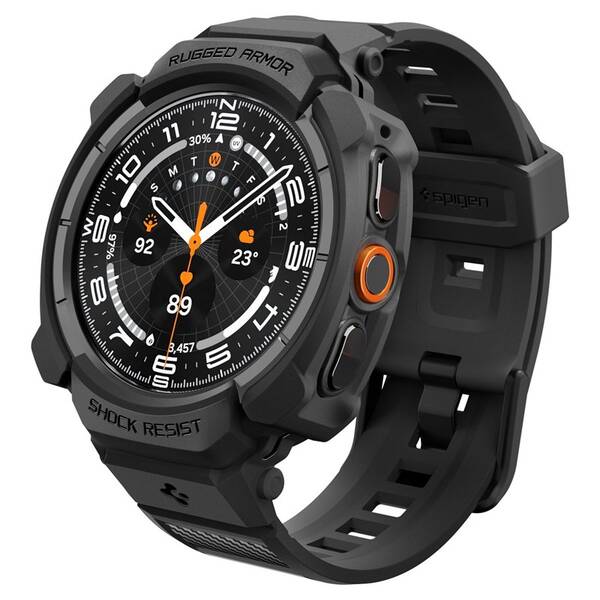 Řemínek Spigen Rugged Armor Pro na Samsung Galaxy Watch Ultra 2 (47mm) černý

