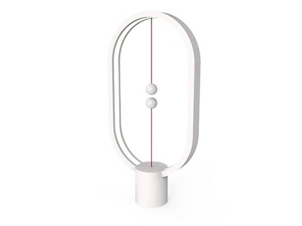 Stolní LED lampička Powercube Heng Balance Plastic Ellipse USB bílá

