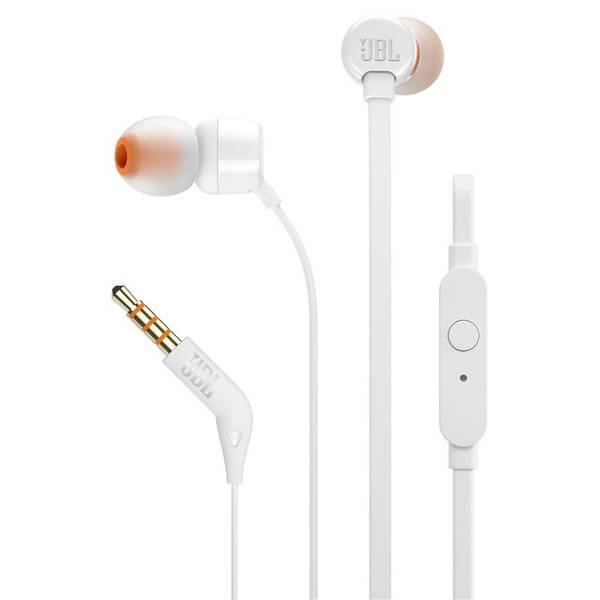 Sluchátka JBL T110 bílá

