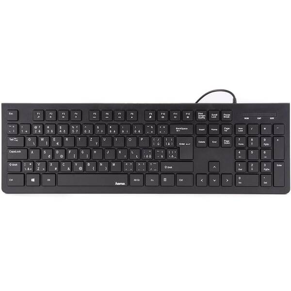 Klávesnice Hama Basic KC-200, CZ/SK černá

