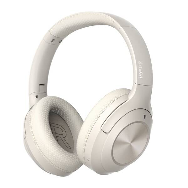 Sluchátka A4Tech Fstyler BH220 bezdrátová skládací Bluetooth béžová

