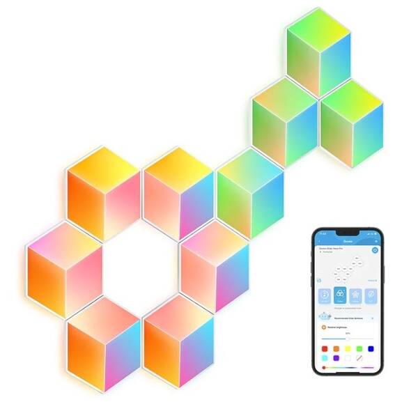 LED světlo Govee Glide Hexa Pro LED Smart - 10ks 
