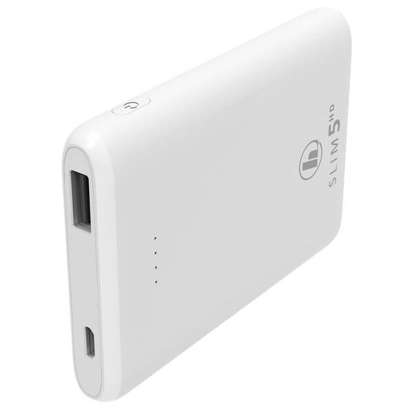 Powerbanka Hama SLIM 5HD, 5000 mAh bílá

