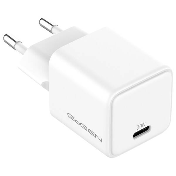 Nabíječka do sítě GoGEN ACHPD130, USB-C PD 30W bílá

