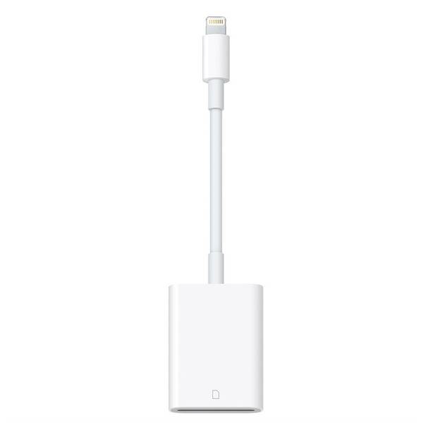 Redukce Apple Lightning / čtečka SD karet z fotoaparátu bílá


