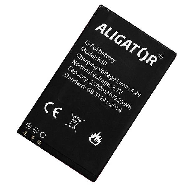 Baterie Aligator K50 eXtremo, Li-Pol, 2500 mAh 

