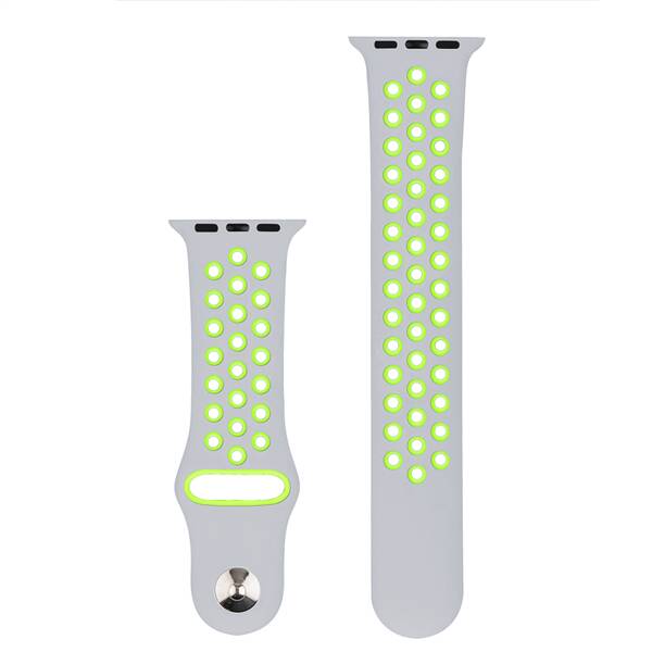 Řemínek RhinoTech na Apple Watch 42/44/45/49 mm šedý/žlutý

