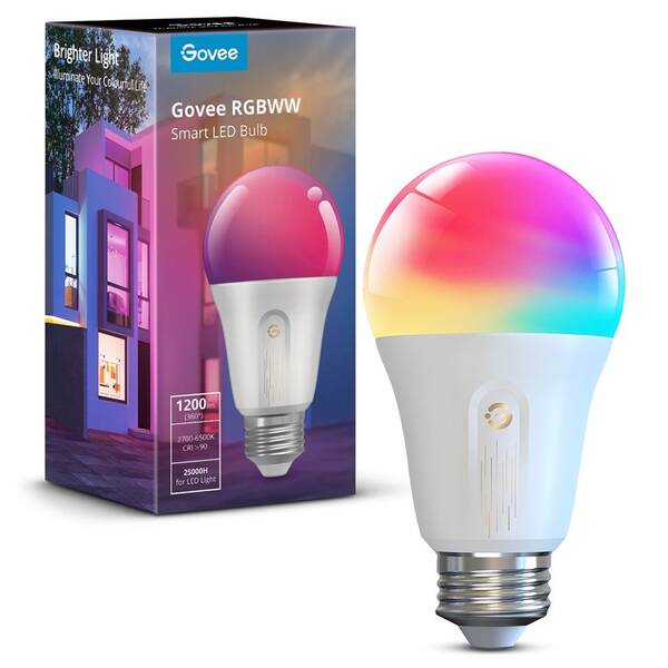 Chytrá žárovka Govee E27, RGBWW, 12W-85W, 1200lm, Long Life 

