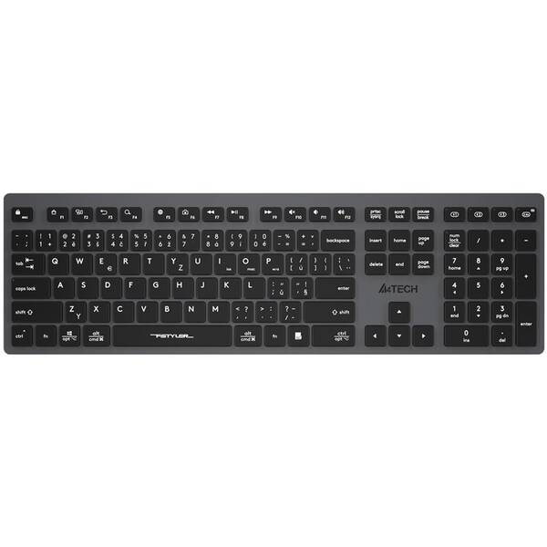 Klávesnice A4Tech FBX50C, CZ/SK layout šedá

