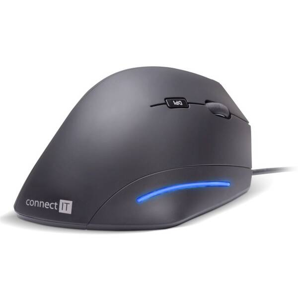 Myš Connect IT Vertical Ergonomic černá

