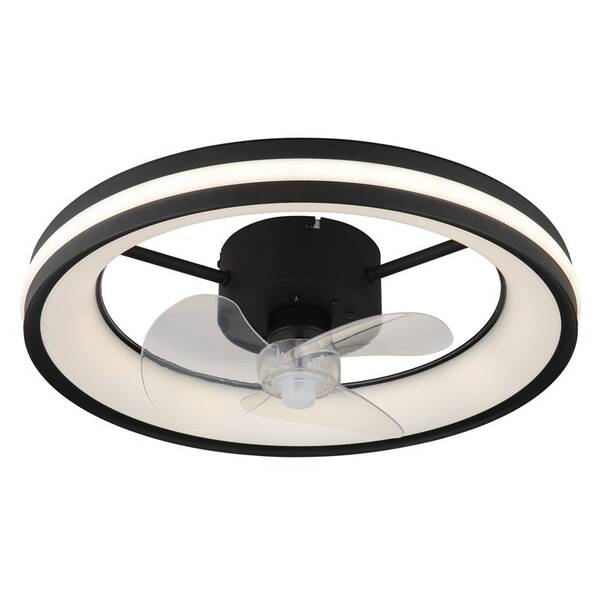 Stropní svítidlo GLOBO GATIAN 03651, s ventilátorem černé

