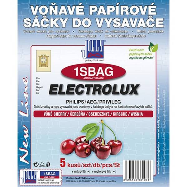 Sáčky do vysavače Jolly 3107S 1S BAG (5 ks) - cherry 


