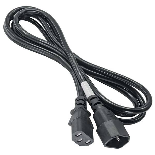 Kabel Akyga prodlužovací, tří pólový, 1,8 m černý

