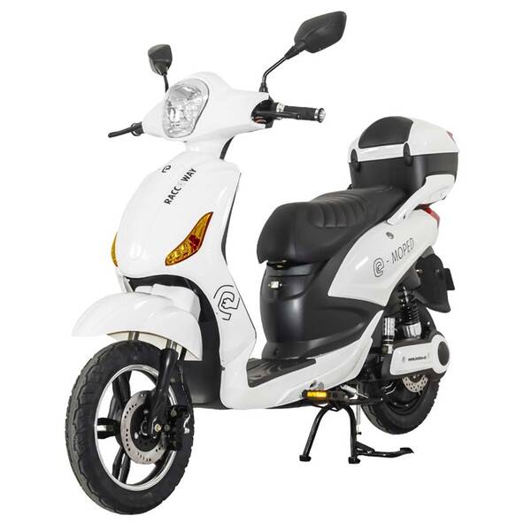 Elektroskútr RACCEWAY E-MOPED bílý 20Ah 

