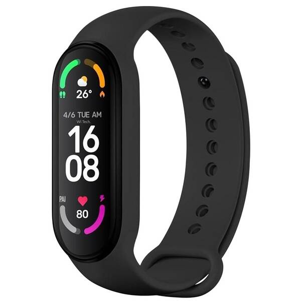 Řemínek FIXED Silicone Strap na Xiaomi Band 7/ Mi Band 6/ Mi Band 5 černý

