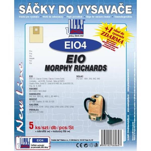 Sáčky do vysavače Jolly EIO 4 (5 ks) 

