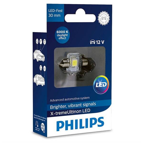 Autožárovka Philips X-tremeUltinon LED C5W, 30mm, 6000K, 1ks 

