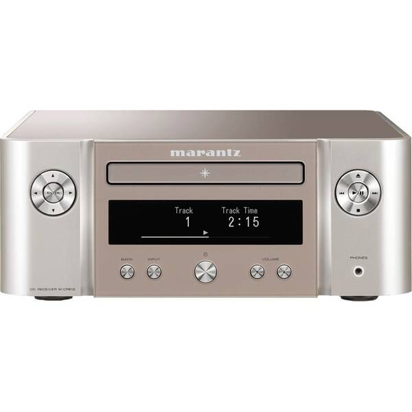 Mikrosystém MARANTZ MCR612 DAB stříbrný/zlatý

