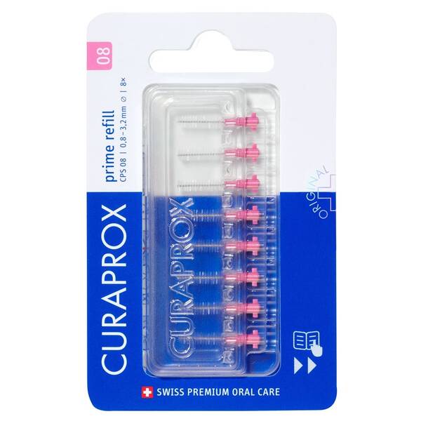 Mezizubní kartáčky CURAPROX CPS 08, 8 ks růžový

