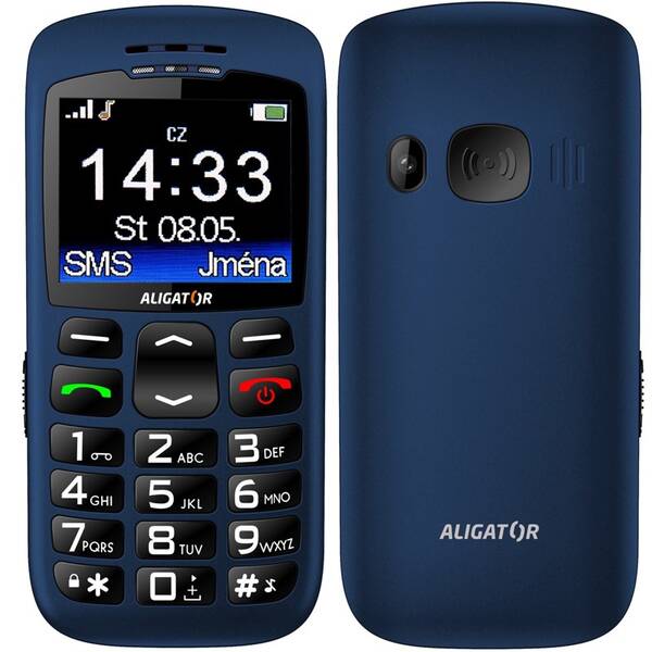 Mobilní telefon Aligator A670 Senior modrý

