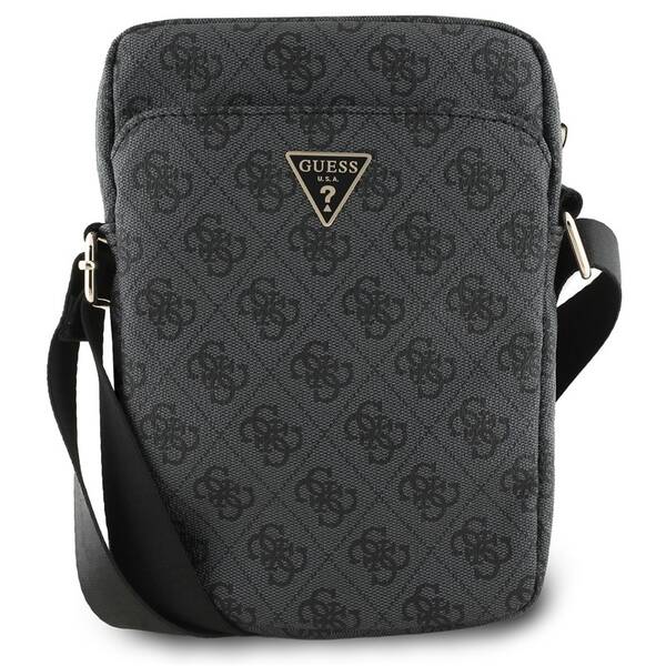 Taštička přes rameno Guess PU 4G Triangle Logo 8" černá

