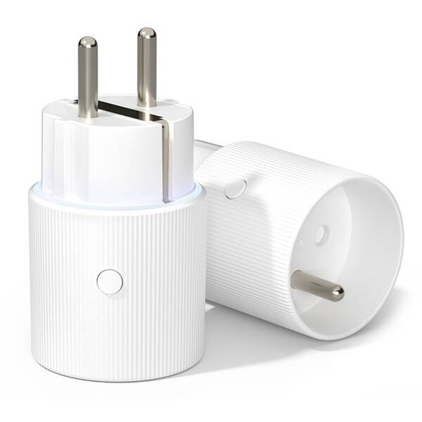 Chytrá zásuvka IMMAX NEO SMART THIN (typ E), IP20, LED podsvícení, RGB, Wi-Fi bílá

