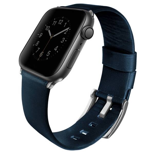 Řemínek Uniq Mondain na Apple Watch 42/44/45/49mm modrý

