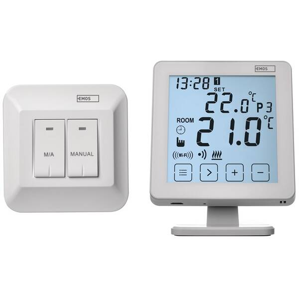 Termostat EMOS pokojový, programovatelný, bezdrátový, WiFi, P5623 

