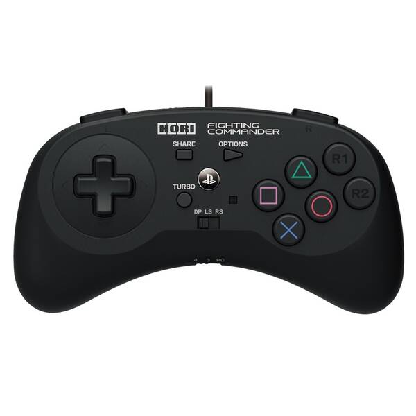 Gamepad HORI Fighting Commander pro PS4, PS3, PC černý

