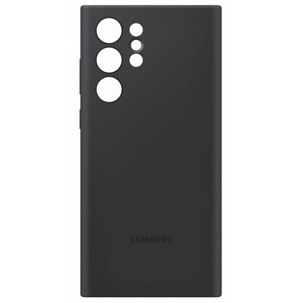 Kryt na mobil Samsung Silicone Cover na Galaxy S22 Ultra černý

