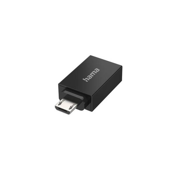 Redukce Hama Micro USB (M)/ USB (F) černá

