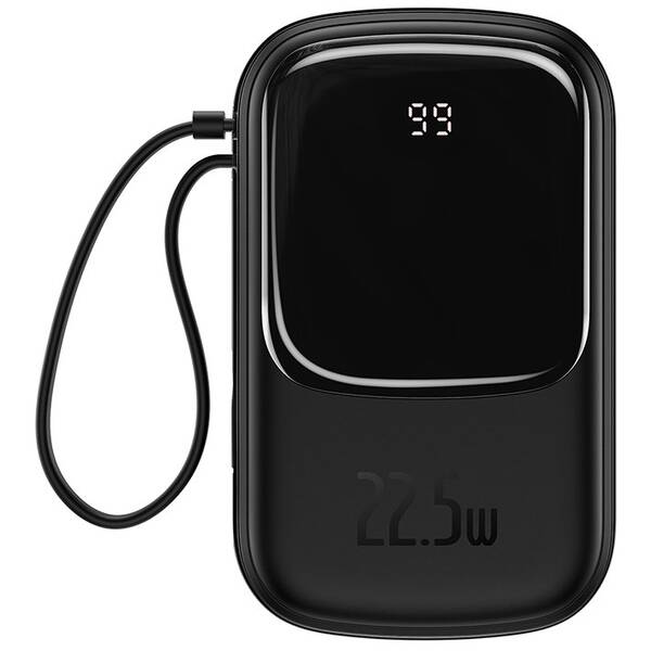 Powerbanka Baseus 20000mAh 22,5W s USB-C kabelem černá

