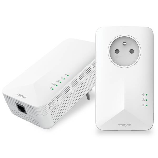 Síťový rozvod LAN po 230V Strong Wi-Fi 1000 Kit FR V2 bílá

