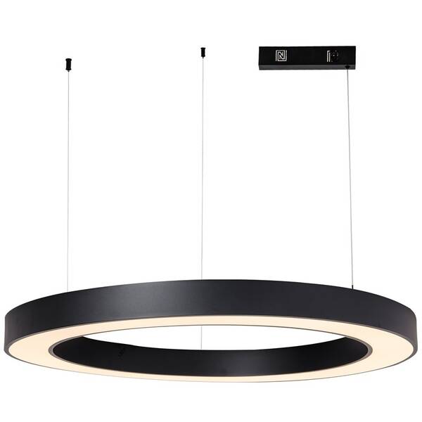 Závěsné svítidlo IMMAX NEO PASTEL SLIM SMART, 95 cm, 68W, Zigbee 3.0, Tuya černé

